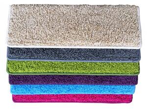 Nášlapy na schody Color Shaggy obdélník | béžové Velikost nášlapu: 25 x 80 cm, Tvar: Obdélník
