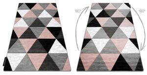 Koberec ALTER Rino trojúhelníky růžový velikost 120x170 cm | krásné koberce cz