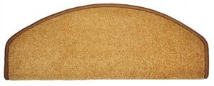 Nášlapy na schody Eton půlkruh | béžový Velikost nášlapu: 24 x 65 cm, Tvar: Půlkruh