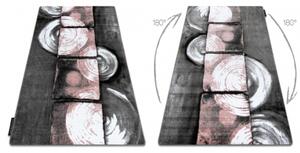 Koberec INTERO PHONO 3D Čtverce růžový velikost 140x190 cm | krásné koberce cz