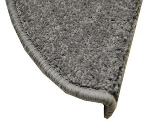 Nášlapy na schody Eton půlkruh | šedý Velikost nášlapu: 24 x 65 cm, Tvar: Půlkruh