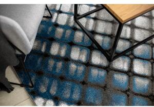 Koberec INTERO REFLEX 3D mřížka, modrý velikost 160x220 cm | krásné koberce cz