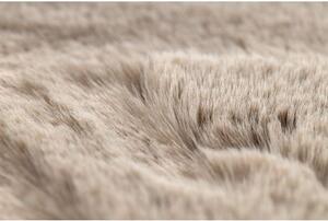 Koberec BUNNY taupe, béžová, imitace králíčí kožešiny velikost 200x290 cm | krásné koberce cz
