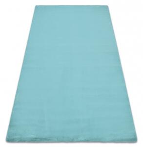 Dywany Luszczow Kusový koberec BUNNY aqua modrý, imitace králíčí kožešiny Rozměr koberce: 200 x 290 cm