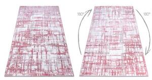 Koberec AKRYL DIZAYN 122 světle růžová / světle šedá velikost 160x230 cm | krásné koberce cz