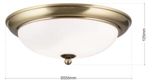 Orion - Stropní svítidlo EMPIRA 2xE27/40W/230V pr. 35,5 cm bronz