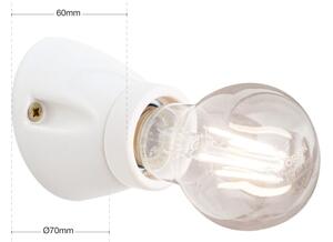 Orion - Nástěnné svítidlo FROST 1xE27/60W/230V bílá