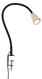 Orion - Flexibilní stolní lampa s klipem DOTTY 1xGU10/10W/230V béžová/černá
