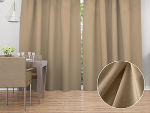 Biante Sametový závěs Velvet Premium SVP-045 Kávově béžový - šířka 135 cm 135x140 cm