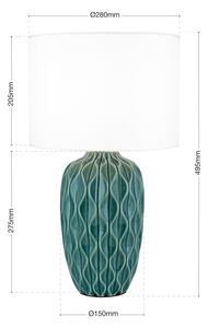 Orion - Stolní lampa TORTUGA 1xE27/40W/230V zelená/bílá