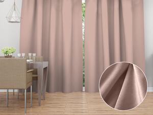Biante Sametový závěs Velvet Premium SVP-043 Pudrově růžový - šířka 135 cm 135x140 cm
