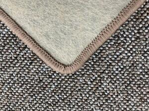 Moderní kusový koberec Porto | hnědá Typ: kulatý 120 cm