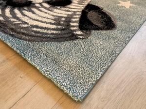 Dětský kusový koberec Kiddo Medvídek A1083 Blue | modrá Typ: 80x150 cm