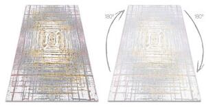 Koberec AKRYL USKUP Abstrakce 353 slonová kost / žlutá velikost 160x230 cm | krásné koberce cz