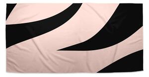 Sablio Ručník Růžový vzor zebry - 50x100 cm