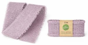 Stuha bavlněná VILLAGE SOUL Dusty Lavender levandulová 40mm x 2m