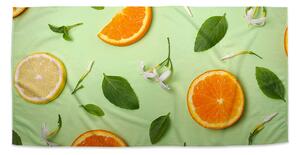 Ručník SABLIO - Citrus a květ 30x50 cm