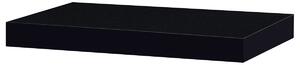 Nástěnná polička P-023 BK černá vysoký lesk, 40 x 24 x 4 cm