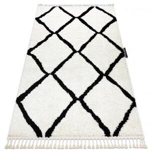 Dywany Luszczow Kusový koberec BERBER CROSS, bílá Rozměr koberce: 240 x 330 cm