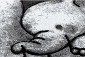 Koberec PETIT SLON S CHOBOTEM, SLONÍK, HVĚZDY, šedý velikost 160x220 cm | krásné koberce cz