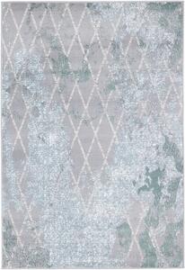 Agnella Kusový koberec FD Sensi Gepi Popiel Geometrický šedý Rozměr: 80x150 cm