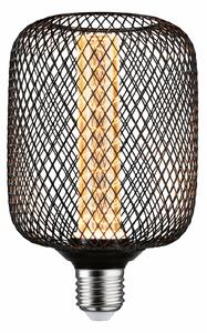 PAULMANN Kovic Glow Standard 230V LED žárovka Zyl E27 Spiral 4,2W 1800K černá 290.83