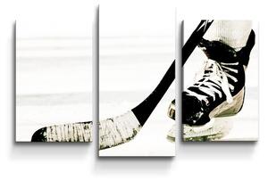 Sablio Obraz - 3-dílný Lední hokej - 75x50 cm