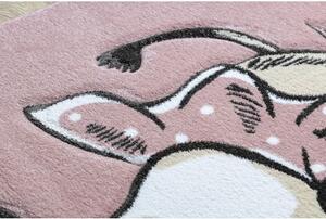 Koberec PETIT SLON, HVĚZDY, růžový velikost 180x270 cm | krásné koberce cz