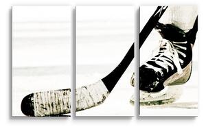 Sablio Obraz - 3-dílný Lední hokej - 120x80 cm