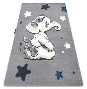 Dywany Luszczow Kusový koberec PETIT ELEPHANT SLONÍK, HVĚZDY, šedý Rozměr koberce: 120 x 170 cm