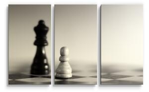 Sablio Obraz - 3-dílný Šachy - 120x80 cm