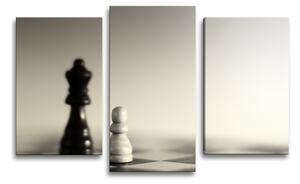 Sablio Obraz - 3-dílný Šachy - 75x50 cm