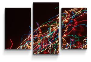 Sablio Obraz - 3-dílný Světelný efekt - 75x50 cm