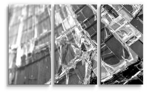 Sablio Obraz - 3-dílný Rozbité sklo - 120x80 cm