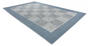 Koberec FORT SISAL 36217533 šachovnice béžový / modrý velikost 200x290 cm | krásné koberce cz