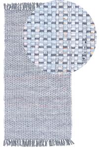 Koberec BESNI Šedá 80 x 150 cm Bavlna