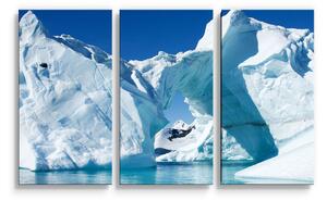 Sablio Obraz - 3-dílný Ledovce - 120x80 cm