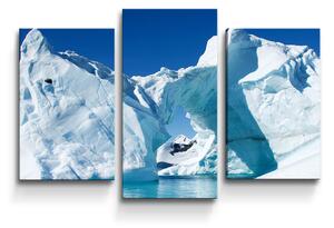 Sablio Obraz - 3-dílný Ledovce - 75x50 cm