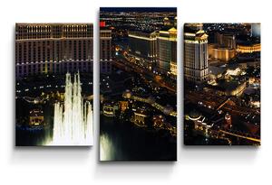 Sablio Obraz - 3-dílný Las Vegas - 75x50 cm