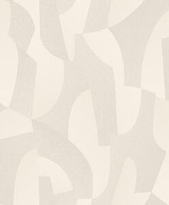 Béžová geometrická vliesová tapeta na zeď, AL26270, Allure, Decoprint