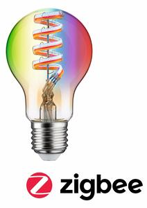 PAULMANN Filament 230V Smart Home Zigbee 3.0 LED žárovka E27 6,3W RGBW+ stmívatelné zlatá