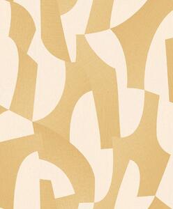 Okrová geometrická vliesová tapeta na zeď, AL26271, Allure, Decoprint