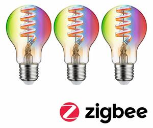 PAULMANN Filament 230V Smart Home Zigbee 3.0 LED žárovka E27 3x6,3W RGBW+ stmívatelné zlatá
