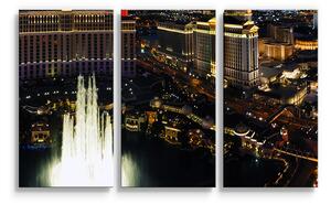 Sablio Obraz - 3-dílný Las Vegas - 120x80 cm