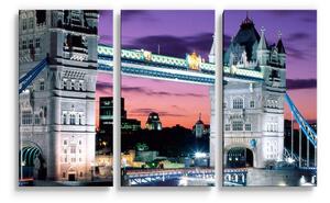 Sablio Obraz - 3-dílný Tower Bridge - 120x80 cm