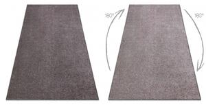 Koberec, koberec metráž SANTA FE hnědý 42 hladký, Jednotný jedno velikost 100x500 cm | krásné koberce cz