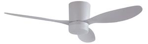 Stropní ventilátor Kayu s LED osvětlením, bílý, DC, tichý, Ø 132 cm – Lucande Lucande, Kayu, Bílá, Obývací pokoj, Plast, Moderní