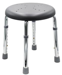 Ridder Premium Stolička s nastavitelnou výškou, sedák šedý děrovaný, nosnost 150 KG, v. 35 - 53 cm