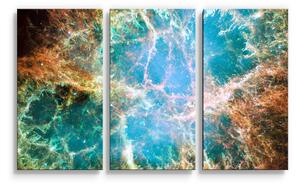 Sablio Obraz - 3-dílný Vesmírná abstrakce - 120x80 cm