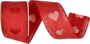 Stuha valentýnská RED PASSION červená 40mm x 2m (14,-Kč/m)Kč/m)